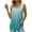 Blue, variant on 50% Off Clear! Viikei Tank Tops for Women Plus Size Women's Fashion Solid Color Square-neck Comfortable Loose T-shirt Sleeveless Blouse Casual Tops