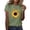 Army Green, variant on Summer Tops for Women Boho Beach Vacation T-Shirt Graphic Print Round Neck Short Sleeve Casual Loose Sunflower Tee, Pink XXL