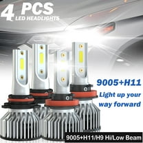 For Honda Accord 2008 2009 2010 2011 2012 2013 2014 2015 2016 2017 2018 Led Headlight Bulbs 9005 H11 High&Low Beam,500% Brighter than Halogen,4pc