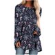 thumbnail image 2 of Puntoco Camiseta de manga larga con estampado navideño y cuello redondo para mujer Puntoco Puntoco-2259, 2 of 5