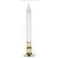 thumbnail image 5 of LED Taper Candle with Brass Plated Base and Timer - White - 8.5 inches, 5 of 5