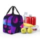 thumbnail image 5 of Fotbe Neon Toy Cat Reflections Bolsa Térmica con Estampado y Forro de Aluminio Grueso Bolsa de Almuerzo con Bolsillo Frontal para Hombres y Mujeres, Ideal para Trabajo, Escuela, 5 of 8