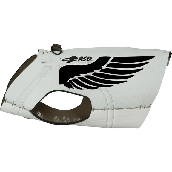 Banded Boater'S Dog White Parka in Size Large