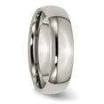thumbnail image 3 of Auriga Fine Jewelry Titanium Polished 6 mm Half Round Band for Women Size 15, 3 of 7