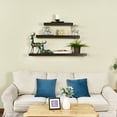thumbnail image 5 of WELLAND 24 inch Mission Floating Shelves Wall Mounted Shelves Display Rack, 23 3/4"L x 9 1/4"D x 2"T, Espresso, 5 of 5