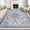 Blue, variant on Bleum Cade Large Area Rug for Living Room, 5x7 Machine Washable Boho Rug for Bedroom, Soft Low Pile Non Slip Boho Dining Room Rug, Floral Vintage Floor Carpet for Bedroom Home Office,Blue