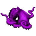 thumbnail image 2 of VWAQ Octopus Vinyl Wall Decal Mural Decor Octopus Tentacles Stickers Ocean Animal Wall Art - OCW2 (Purple, 32" H X 48" W), 2 of 2