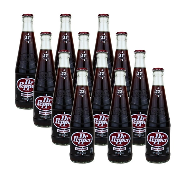 Dr. Pepper Real Sugar Soda, 12 Ounce (12 Bottles)
