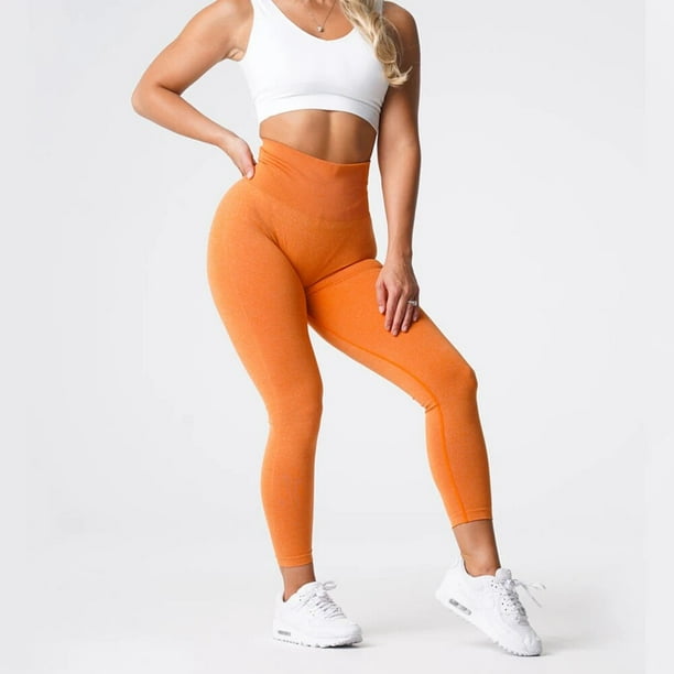 NVGTN Burnt Orange Speckled Seamless Leggings for Women High Waist Yoga  Pants Scrunch Butt Lifting Elastic Tights 