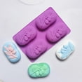 thumbnail image 4 of 4 Cavity Oval Olive Leaf Silicone Soap Making Moulds for DIY Soap Crafting and Baking Tools -Purpose Use for Handmade Products, 4 of 7