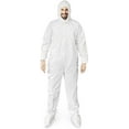 thumbnail image 4 of AMZ Supply Disposable SF Coveralls. White Body Protective Suits 60 gsm. 5X-Large Pack of 5, 4 of 9