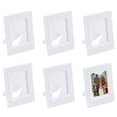 thumbnail image 1 of 1.8 x 2.4 Picture Frame, 6 Pcs Mini Plastic Photo Frame, White, 1 of 7