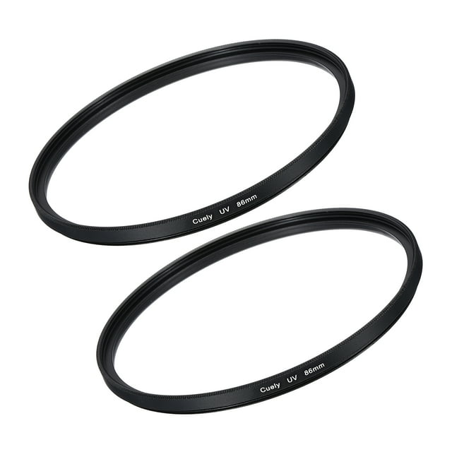 Uxcell Filtre d'Objectif MCUV Protection de Caméra avec Revêtements Multi-Couches 86mm HD Hydrophobe Résistant aux Rayures 2 Pcs