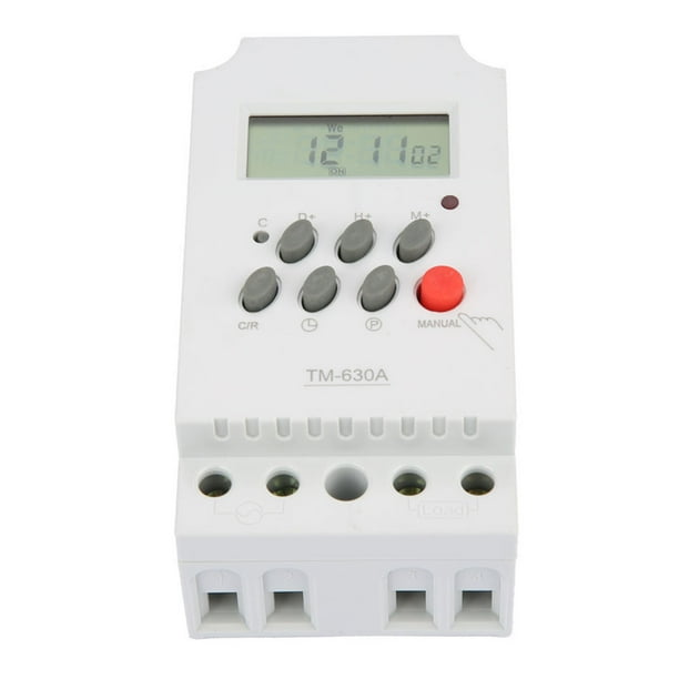 Relé De Tiempo Digital, Interruptor Temporizador Para Caja De Luz Publicitaria, Farola, Horno, Juego De 17 Configuraciones De Encendido/apagado, Programable Las 24 Horas, Los 7