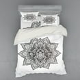 thumbnail image 1 of Ambesonne Leaf Bedding Set 4 Pcs, Bohemian Magic, Queen, Grey Black, 1 of 3