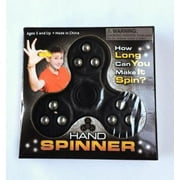 Tri Fidget Hand Spinner 9 Steel Balls Black Toy Stress Reducer Ball Bearing High Speed Spinners - May help with ADD, ADHD, Anxiety, and Autism