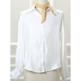 thumbnail image 5 of INSPIRAR CHIC Bufanda de Color Sólido en Rombo para Mujeres M Crema, 5 of 5