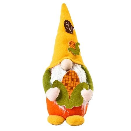 

Ykohkofe Doll Pumpkin Ornament Decoration Pumpkin Standing Decoration & Hangs Corn Ornament I Love You Hand Sculpture