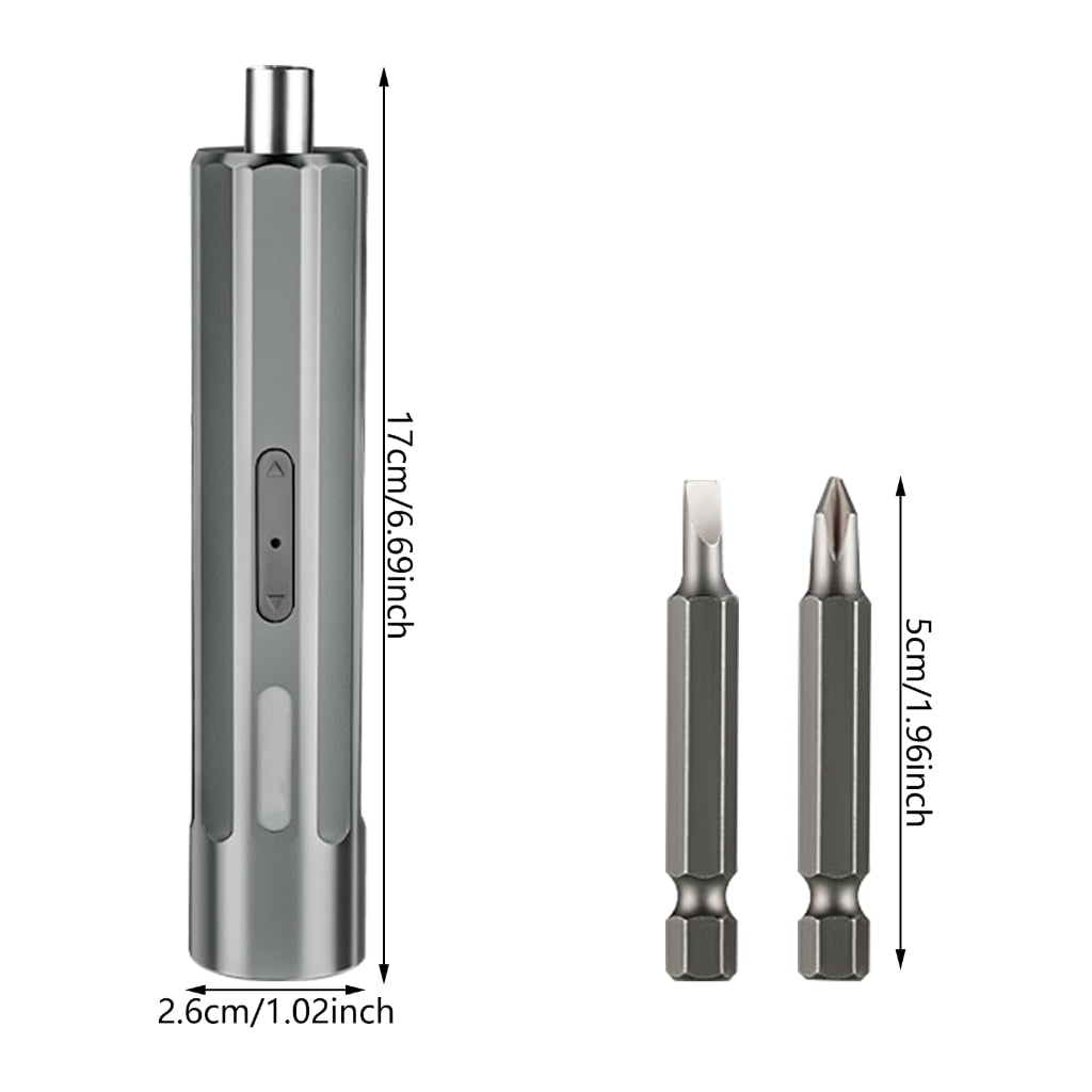 MOMOJIA Cordless Electric Screwdriver Set With Steel Bit And Fast Charging Cord