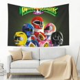 thumbnail image 3 of Tapiz de pared de Power Rangers para sala de estar, dormitorio, mantas de pared para dormitorio, póster de fondo de fiesta de arte de pared, 60 x 40 pulgadas, negro, 3 of 8