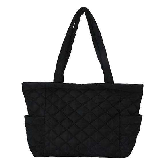 GASTROPOD Quilted Tote Bags for Women Lightweight Puffer Padding Shoulder Bag Large Nylon Tote Handbag Zipper Closure Puffer Tote Bag