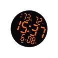 thumbnail image 1 of Wall Clock USB Powered Clock Digital Clock for the appropriate brightness.   REMOTE C Living Room Orange, 1 of 8