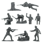 BMC CTS WW2 المشاة الألمانية جيش البلاستيك الرجال - 32pc شخصيات الجندي الرمادي