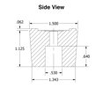 thumbnail image 2 of Patas de goma Linear Motion Labs 2,9 x 3,8 cm de alta resistencia, 4 piezas, 2 of 8
