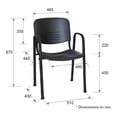 thumbnail image 2 of Silla de Oficina Ergonómica Offiho NOVAISOCONBRAZOS CON Descansabrazos Estructura de Acero, 2 of 6