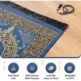 thumbnail image 3 of Muslim Prayer Rug with Prayer Beads - Prayer Mat - Prayer Rug - Prayer Matt Islam - Islamıc Prayer Mat - Travel Prayer Mat - Tasbih Prayer Beads - Islamic Gifts - 99 Prayer Beads Included (Navy), 3 of 6