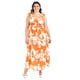 thumbnail image 1 of Vestido escote con nudo Roman Fashion /Tallas Extras, 4335 (Naranja) naranja 36, 1 of 6