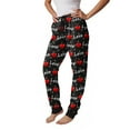 thumbnail image 4 of Fabrcox S-3xl Joggers Oversized Women's Pajama Pants Heart Printed Drawstring Pajama Pants with Pockets Casual Trendy Cozy Sleepwear Bottoms Black M, 4 of 4