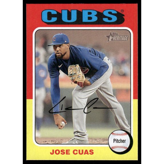 2024 Topps Heritage Chicago Cubs Jose Cuas #151 Baseball Card