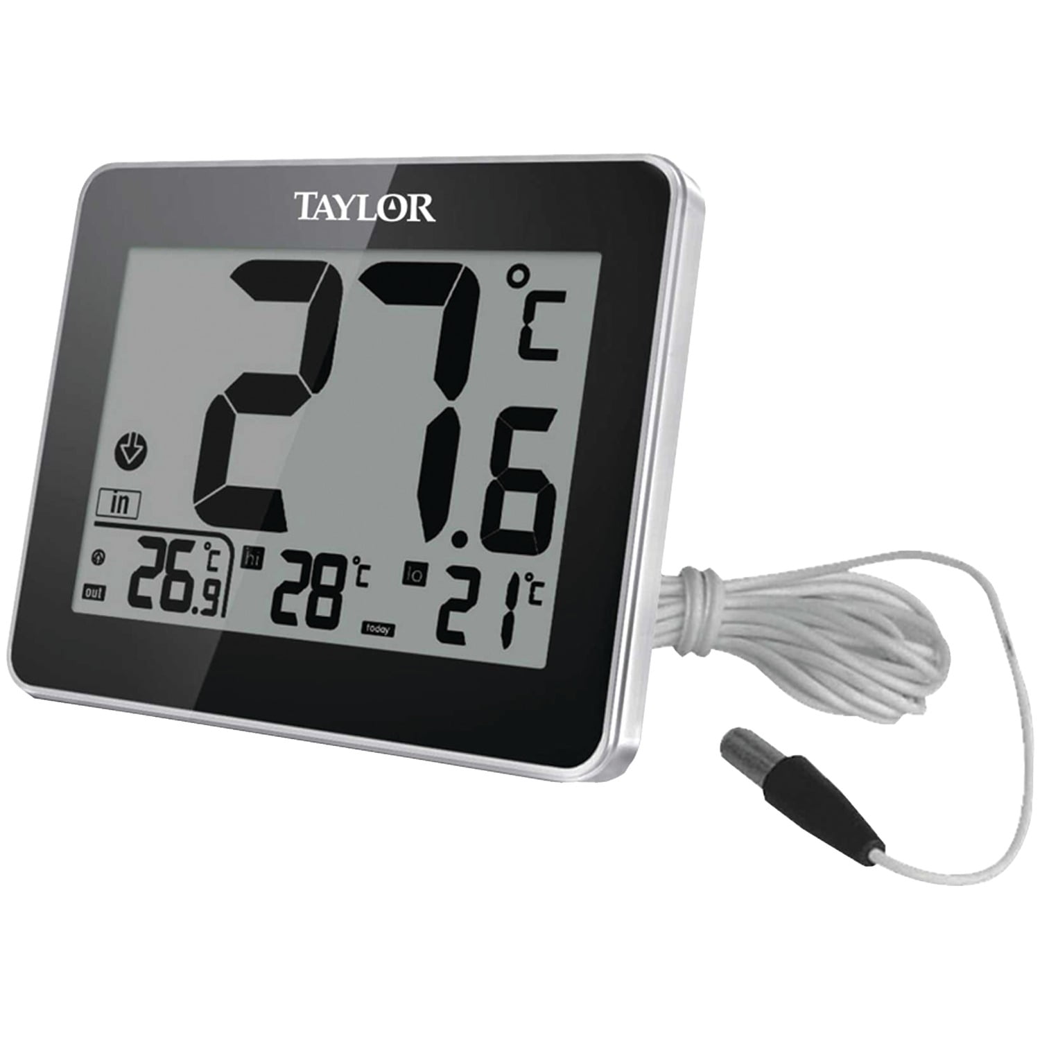 Taylor Precision Products 1710 Indoor/Outdoor Thermometer with Wired