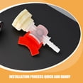 thumbnail image 3 of Miangastore Rain Barrel Spigot Kit Rabbit Feeder Valve Kit Plastic Water Supply For Farmers 1Pack, 3 of 9