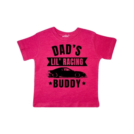 

Inktastic Dads Lil Racing Buddy Gift Toddler Boy or Toddler Girl T-Shirt