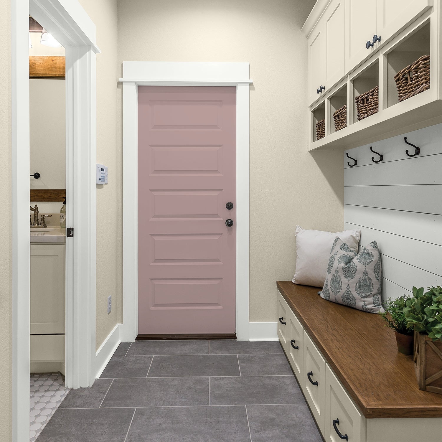 Glidden One Coat Interior Paint and Primer, Tawny Mushroom / Pink, 1-Quart, Semi-Gloss