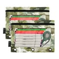 thumbnail image 2 of ALAZA 2 Pack Pencil Pouch Camouflage Green-a7 Pencil Case for 3 Ring Binder Clear Window Pencil Bag Organizers, 2 of 6
