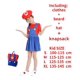 thumbnail image 1 of Anime Game Super Luigi Brothers Cosplay Costume Marios Adult Children's Jumpsuit Beard Hat Knapsack Set Halloween Costume, 1 of 4