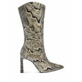 thumbnail image 3 of Vince Camuto  Senimda Multi Snake Print Leather Pointed Toe Snake Mid Calf Boots (Multi Snake, 5), 3 of 5