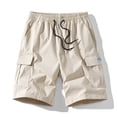 thumbnail image 5 of Nestiefly Mens Cargo Cotton Chino Cargo Shorts Drawstring Stretch Elastic Waist Casual Lightweight Summer Work Short with Multi Pockets 2026 Khaki 2XL, 5 of 5