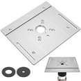 thumbnail image 3 of MesaSe Router Table Insert Plate 9.4 x 7.9 x 0.2 Inch Aluminum Alloy Portable Milling Machine Flip Board with Clear Scale, 3 of 9