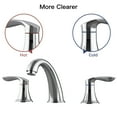 thumbnail image 4 of HA-EMORE Bathroom Sink Faucet Widespread Brushed Nickel Bathroom Faucet 3 Hole with Stainless Steel Pop Up Drain and cUPC Lead-Free Hose, 4 of 6