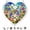 Blue, variant on Heart-Shaped Acrylic Puzzle Wind Chime, 83-Piece 3-Layer Suncatcher Pendant, Porch Garden Window Hanging Decor, DIY Handmade Ornament Gift for Holidays