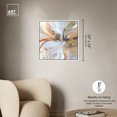 thumbnail image 5 of Golden Aesthetic Boho Abstract Wall Art Canvas Wall Art by Art Remedy, White Floater Frame, 25" x 25", 5 of 7