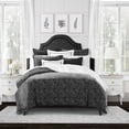 thumbnail image 2 of 6ix Tailors  Langston Onyx King Size Comforter & 2 Pillow Shams Set - 5 Piece, 2 of 5