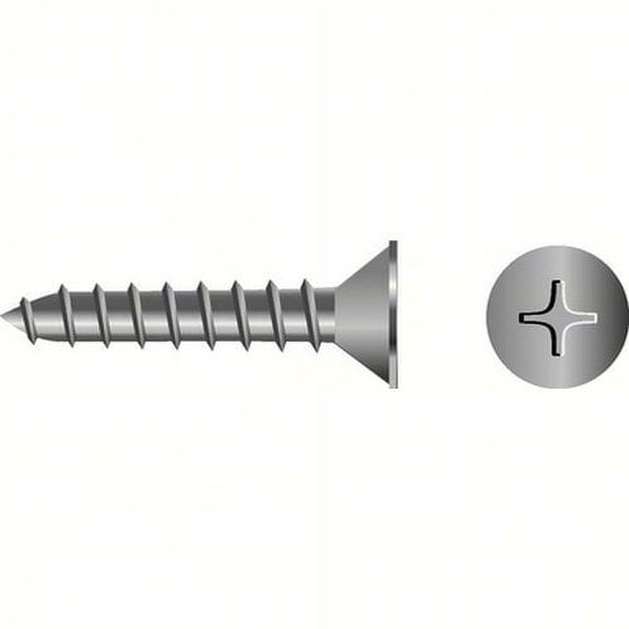 SeaChoice 59546; #14 X 1-1/2 Phillips Head Flat Tapping Screw 4/ Bag