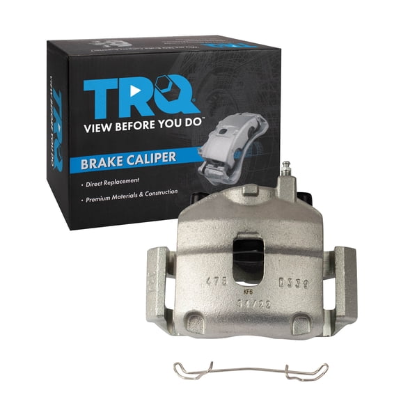 TRQ Front Left Brake Caliper w/Bracket Drivers Side Compatible with 2012-2017 Fiat 500