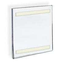 Azar 122027 5"W x 7"H Acrylic Sign Holder with Adhesive Tape , 10Pack