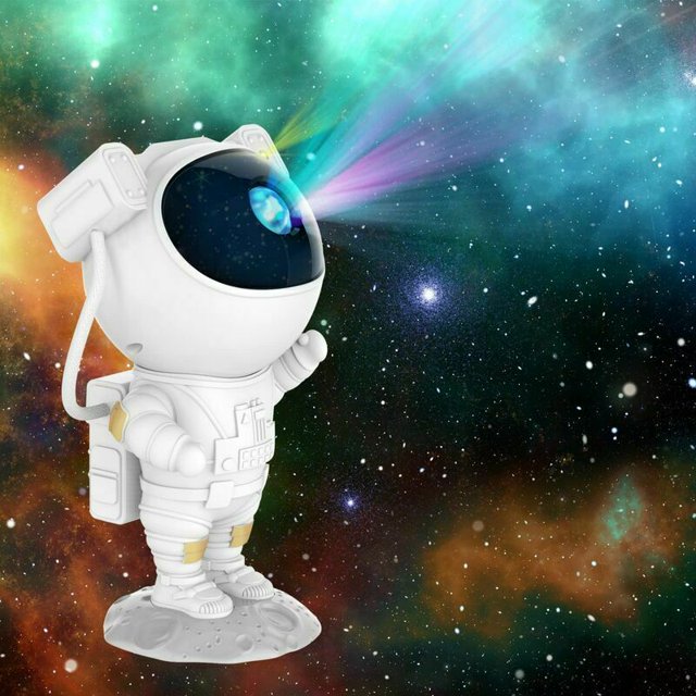 Proyector Galaxy Star Sky con temporizador Astronauta Star Sky Lámpara de proyección Luz nocturna para adultos Niños con control remoto 120 113 228 mm, Versailles